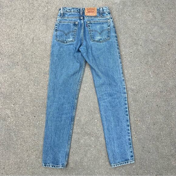 Vintage 90s Levi’s 512 slim fit tapered leg jeans 29x32 - Picture 3 of 10